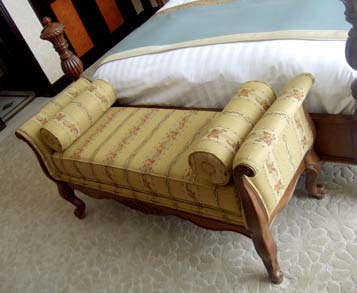 酒店客房家具---美式沙发脚凳