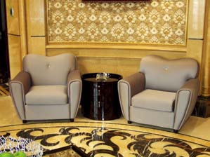 酒店客房家具---休闲定制沙发