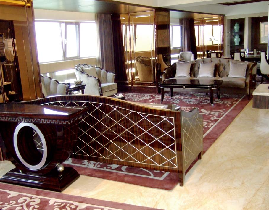 酒店客房家具---舒适复古沙发