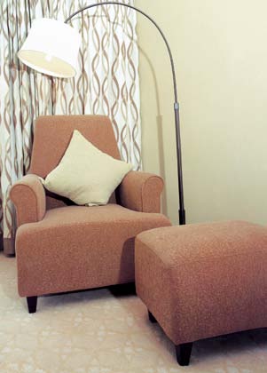 酒店客房家具---单人休闲椅定制