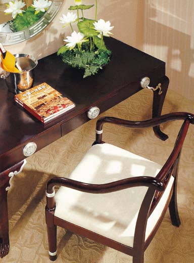 酒店客房家具---实木定制桌椅