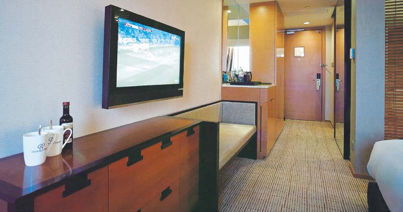 酒店客房家具---实木电视柜