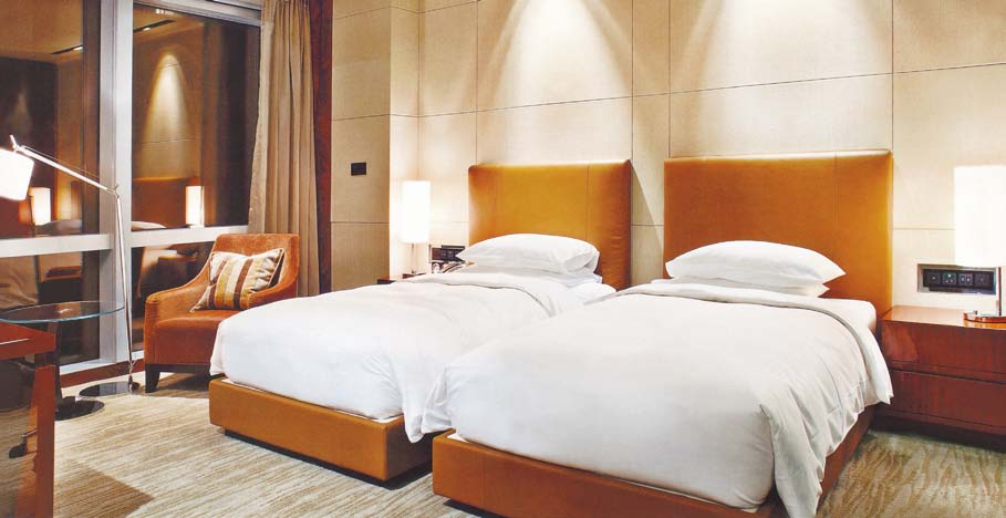 酒店客房家具---舒适双人床