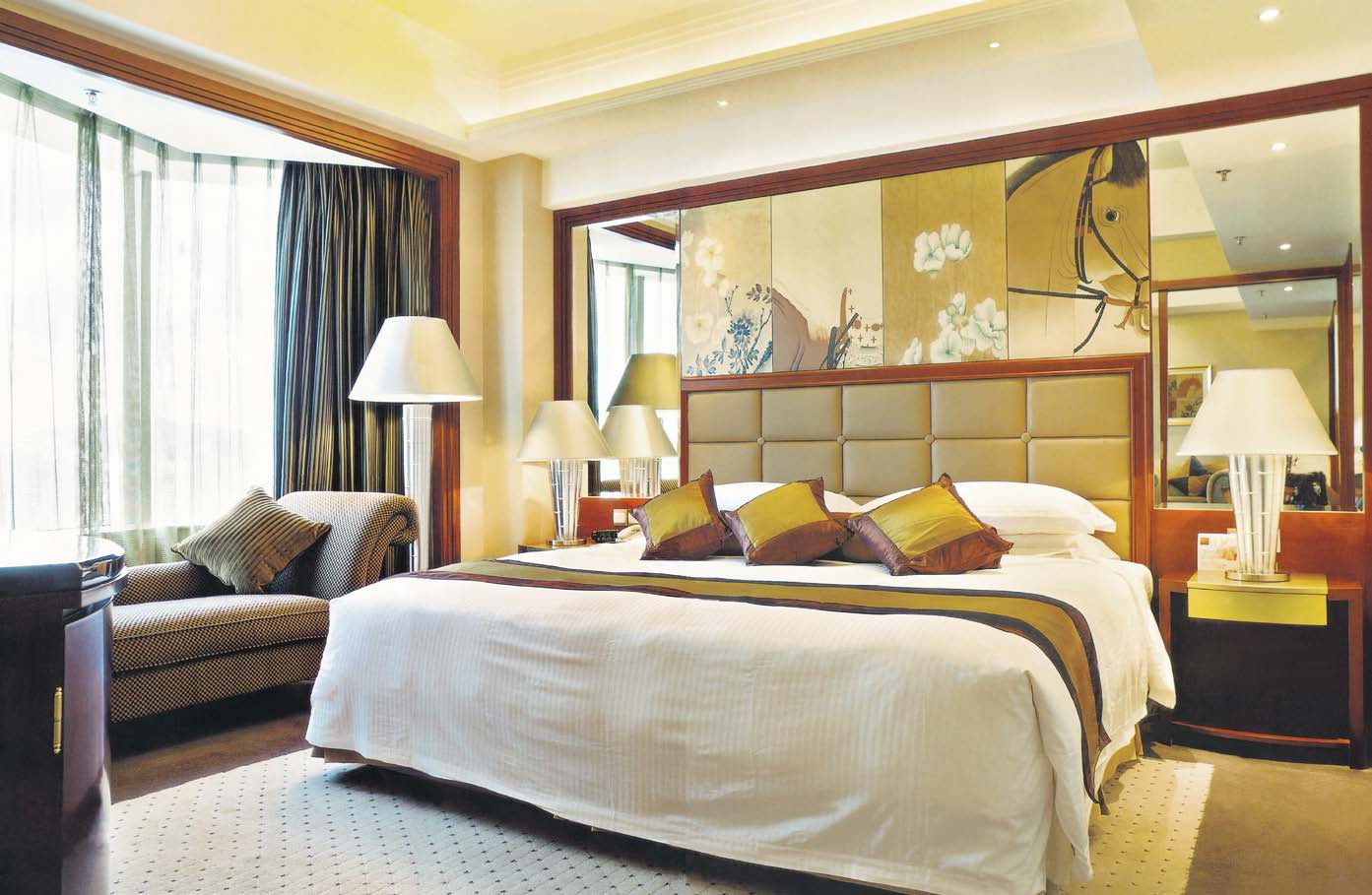 酒店客房家具---舒适大床