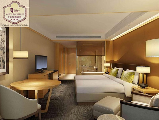 酒店客房家具---精品双人床房